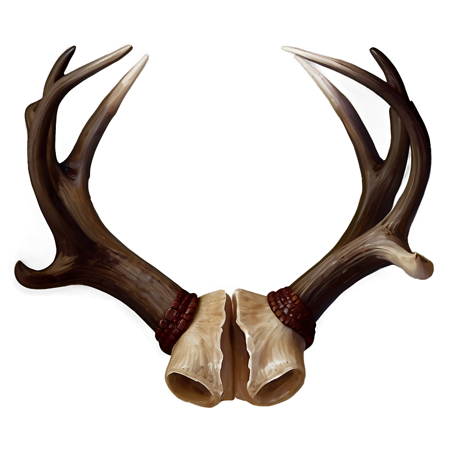 Realistic Deer Antler Drawing Png Fvr