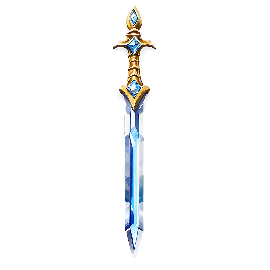 Realistic Diamond Sword Design Png Tay