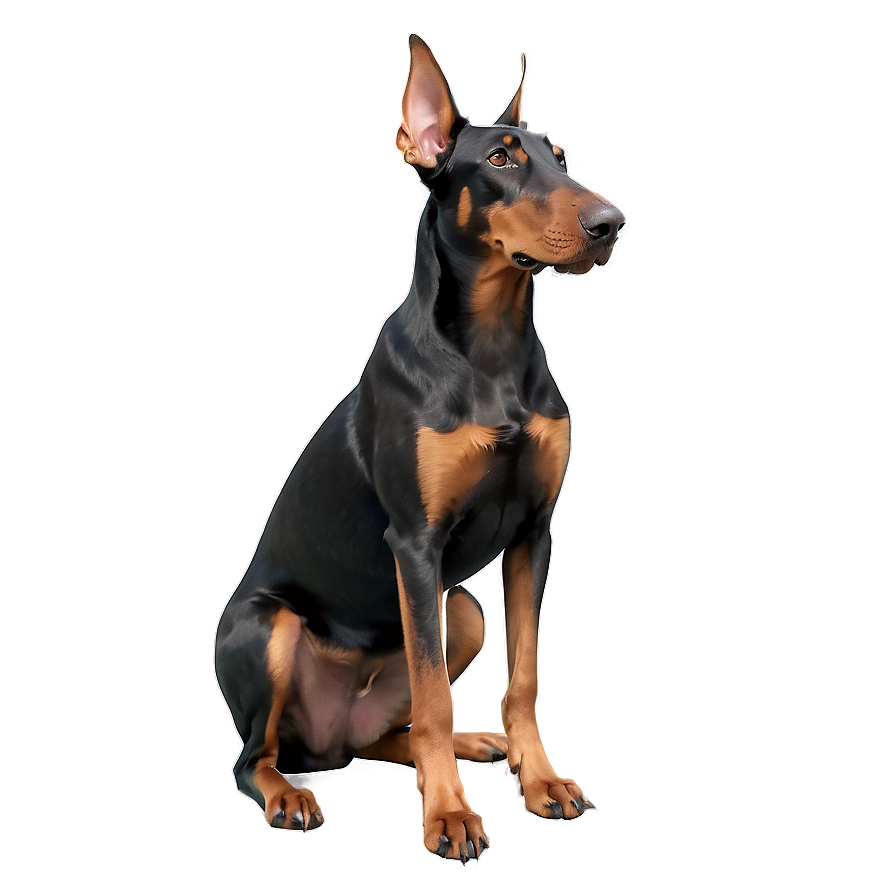 Realistic Doberman Png 31