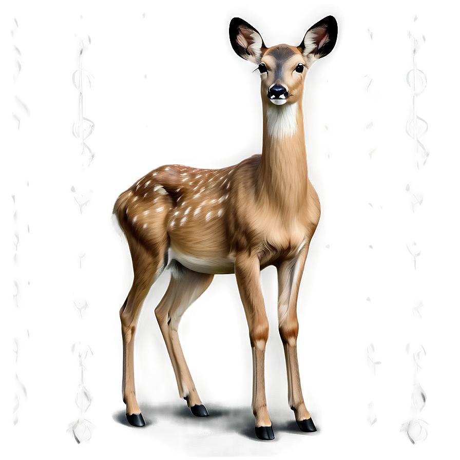 Realistic Doe Drawing Png Cnw91