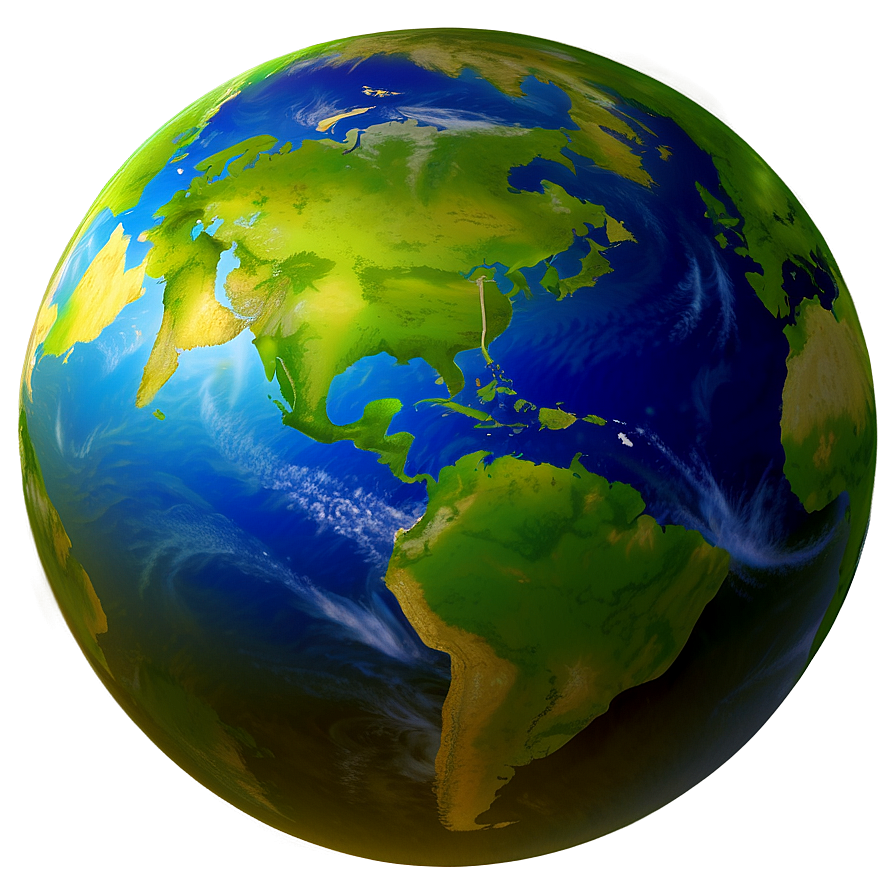 Realistic Earth Globe Png 05042024