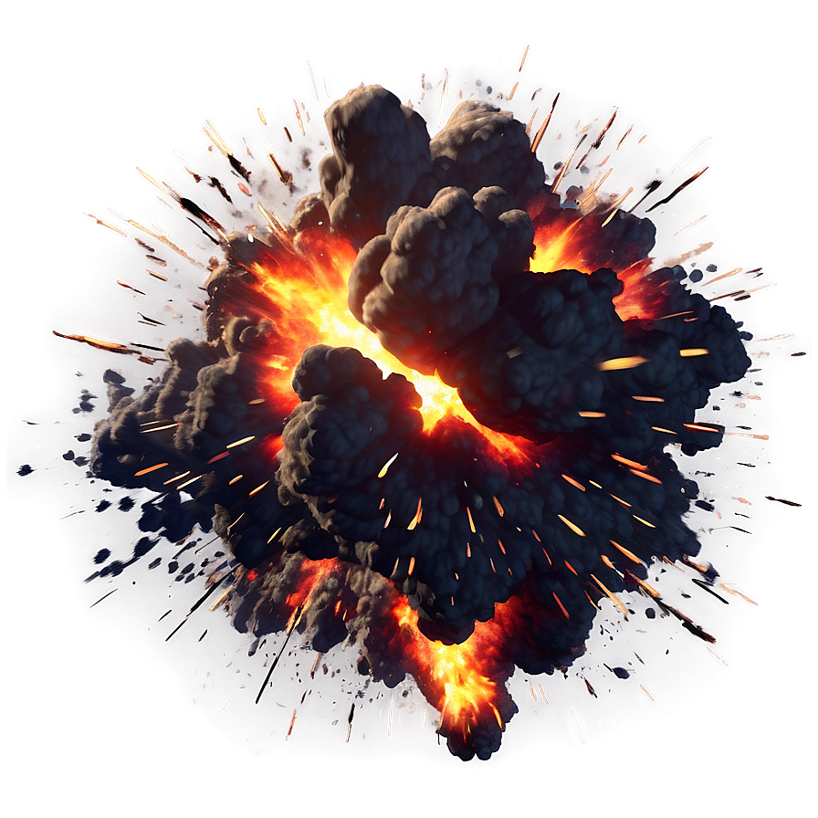 Realistic Explosion Effect Png 06122024