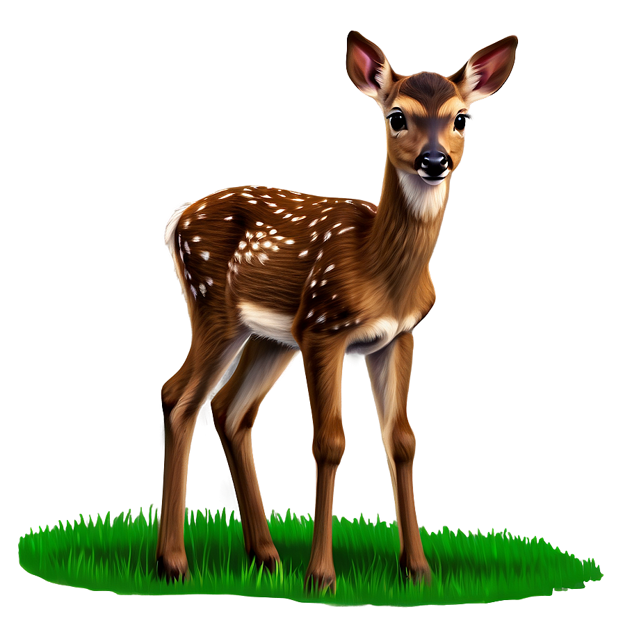 Realistic Fawn Rendering Png 13