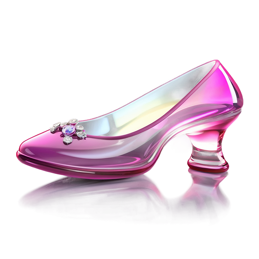 Realistic Glass Slipper Render Png Qba