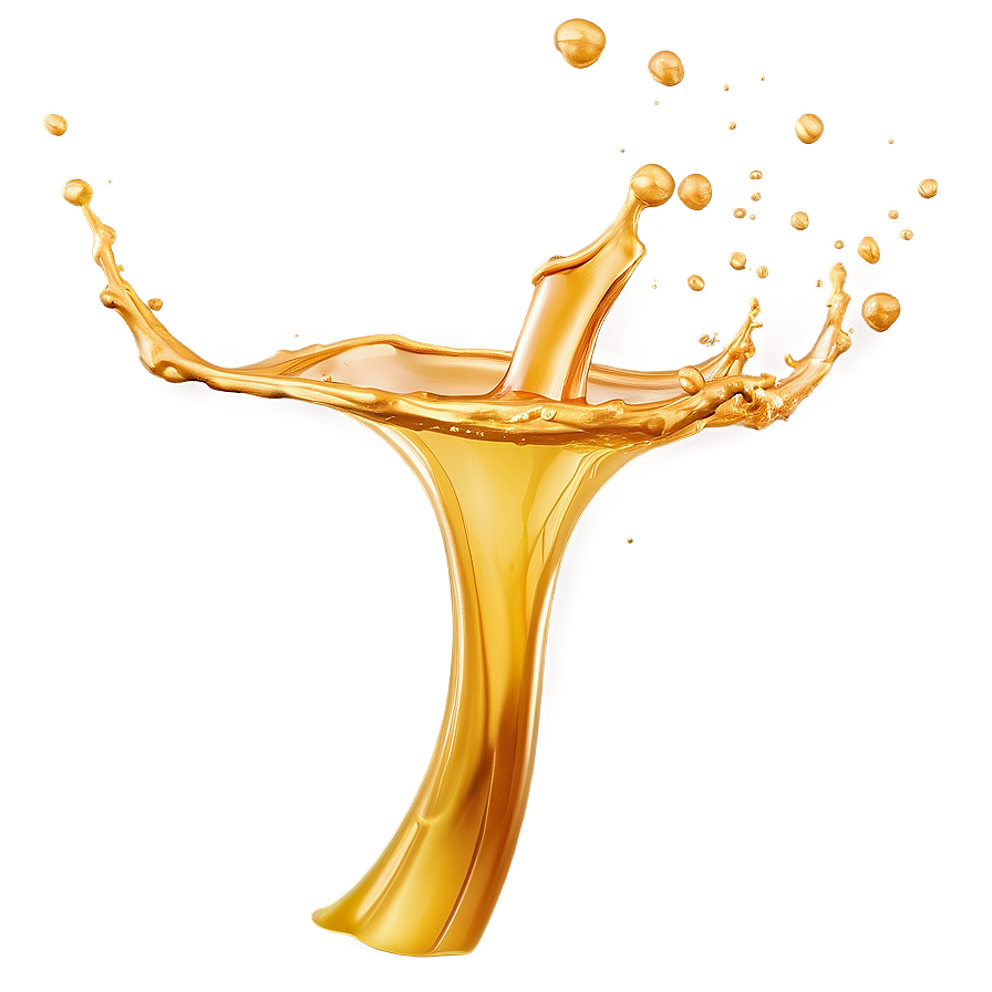 Realistic Gold Juice Splash Png Ghw