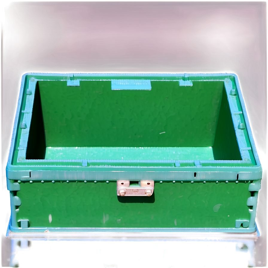 Realistic Green Box Png Mby53