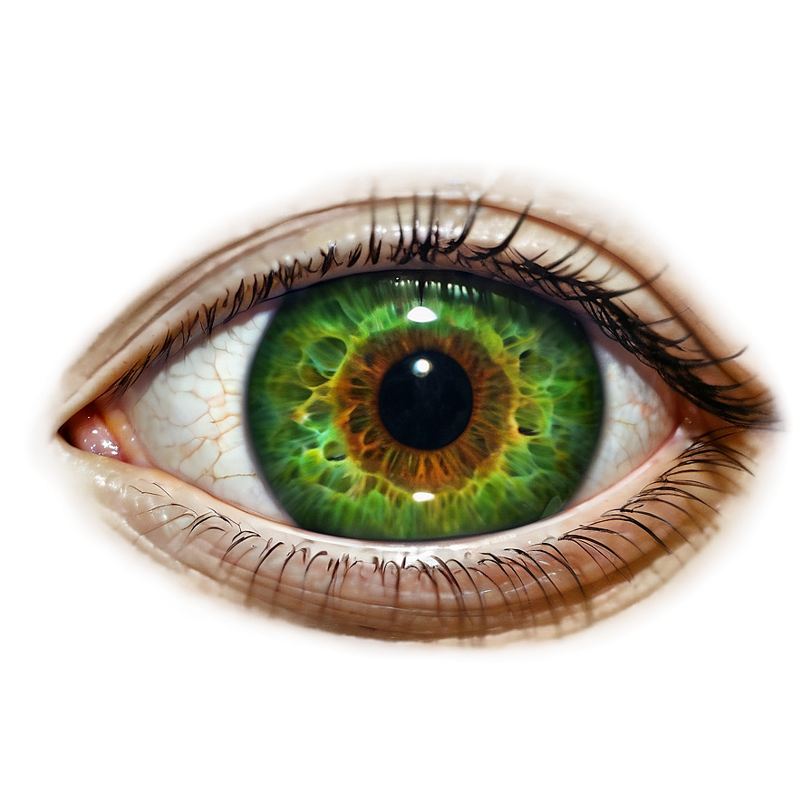 Realistic Green Eye Drawing Png 06262024