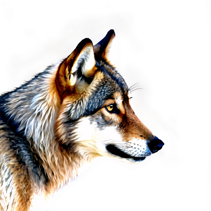 Realistic Grey Wolf Png Xlx29