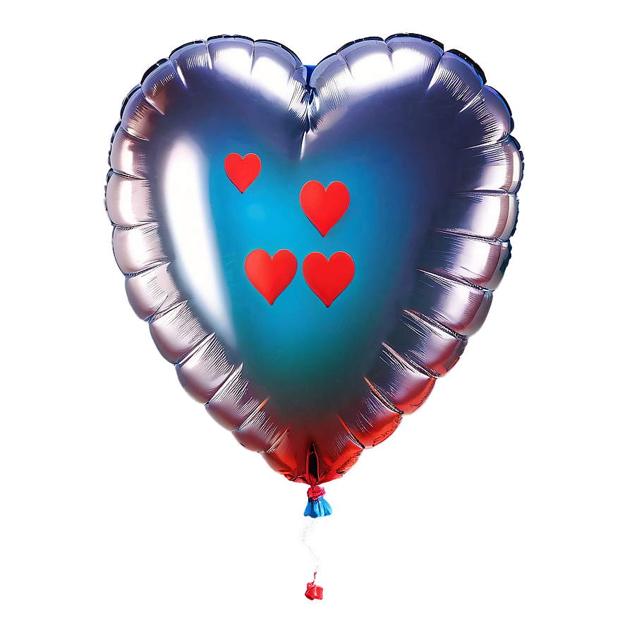 Realistic Heart Balloon Png 06212024