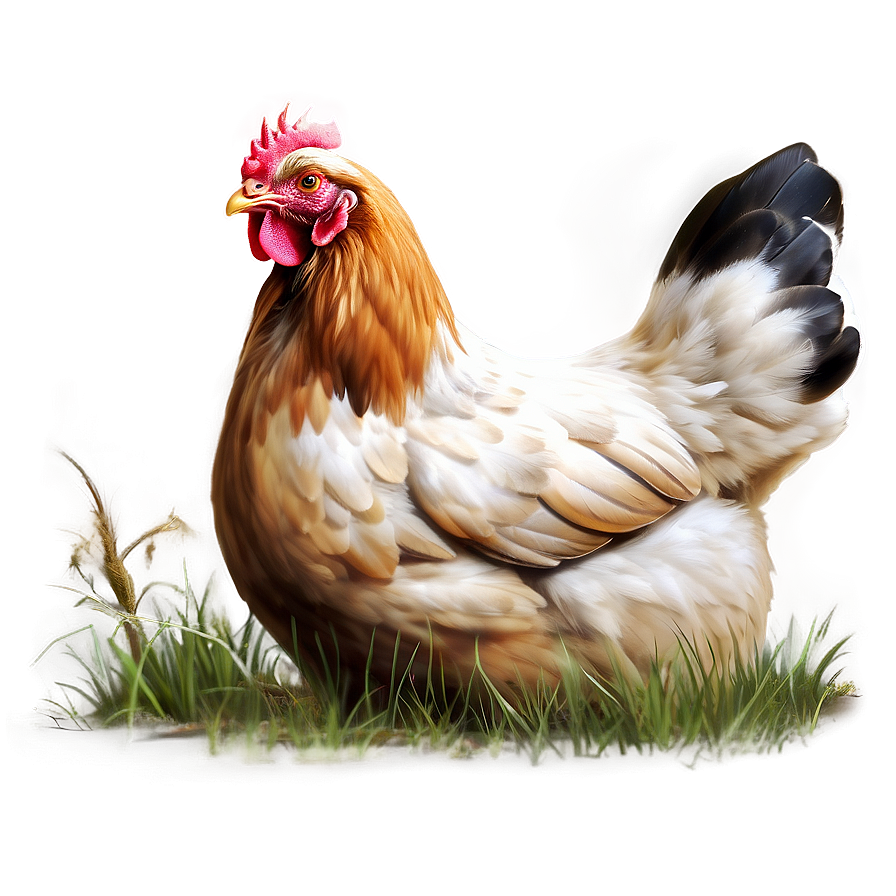 Realistic Hen Illustration Png 06202024