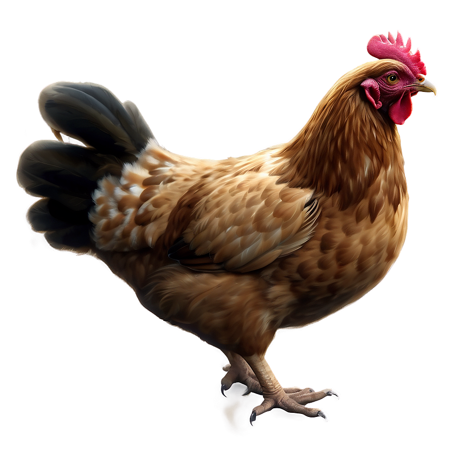 Realistic Hen Illustration Png 06202024