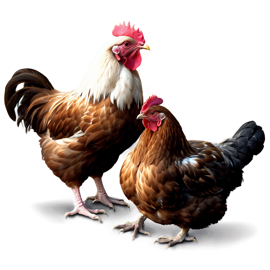 Realistic Hen Illustration Png Ans52