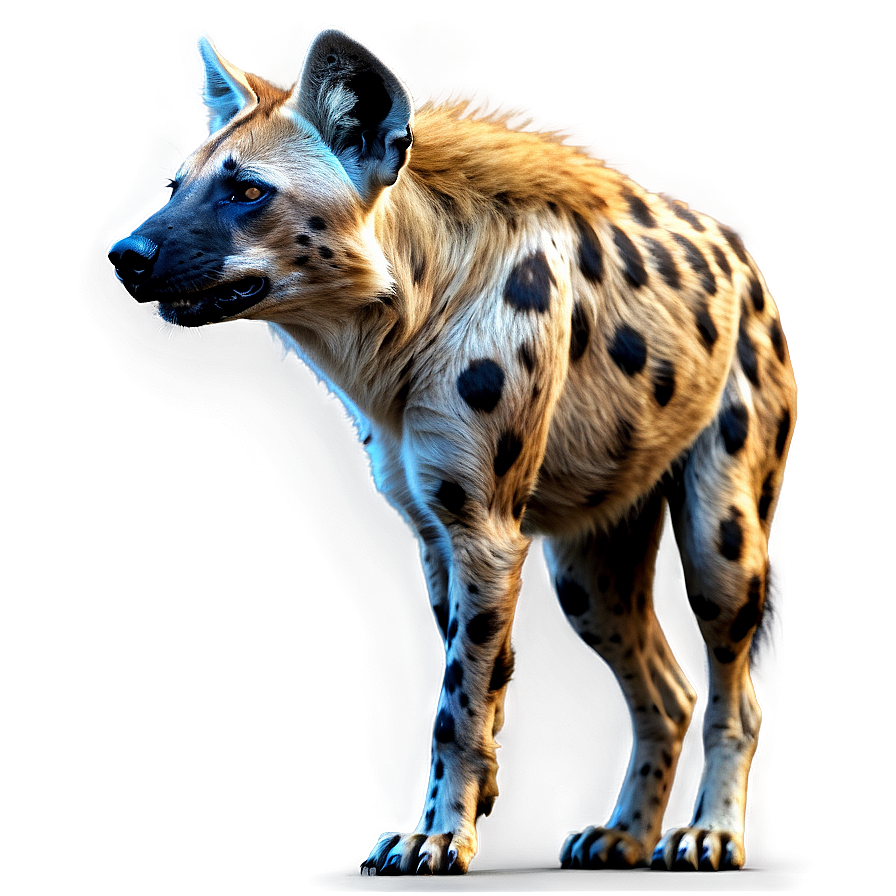 Realistic Hyena Art Png 06112024