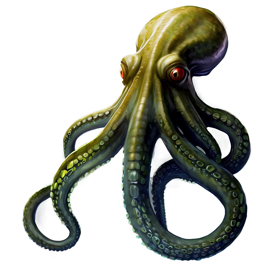 Realistic Kraken Art Png 73