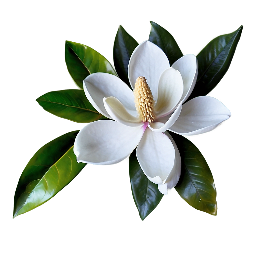 Realistic Magnolia Flower Image Png 15