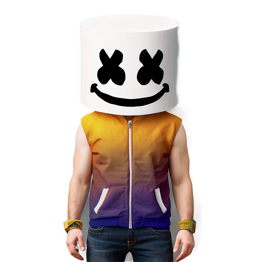 Realistic Marshmello Helmet Png Snh72