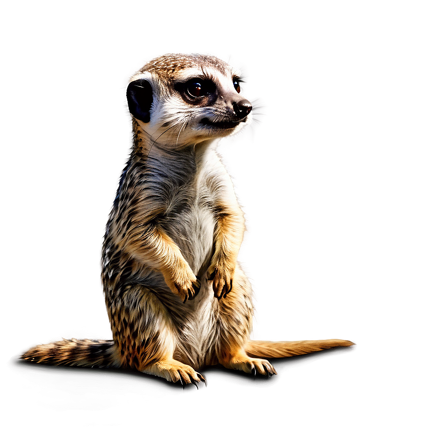 Realistic Meerkat Illustration Png Nmc3