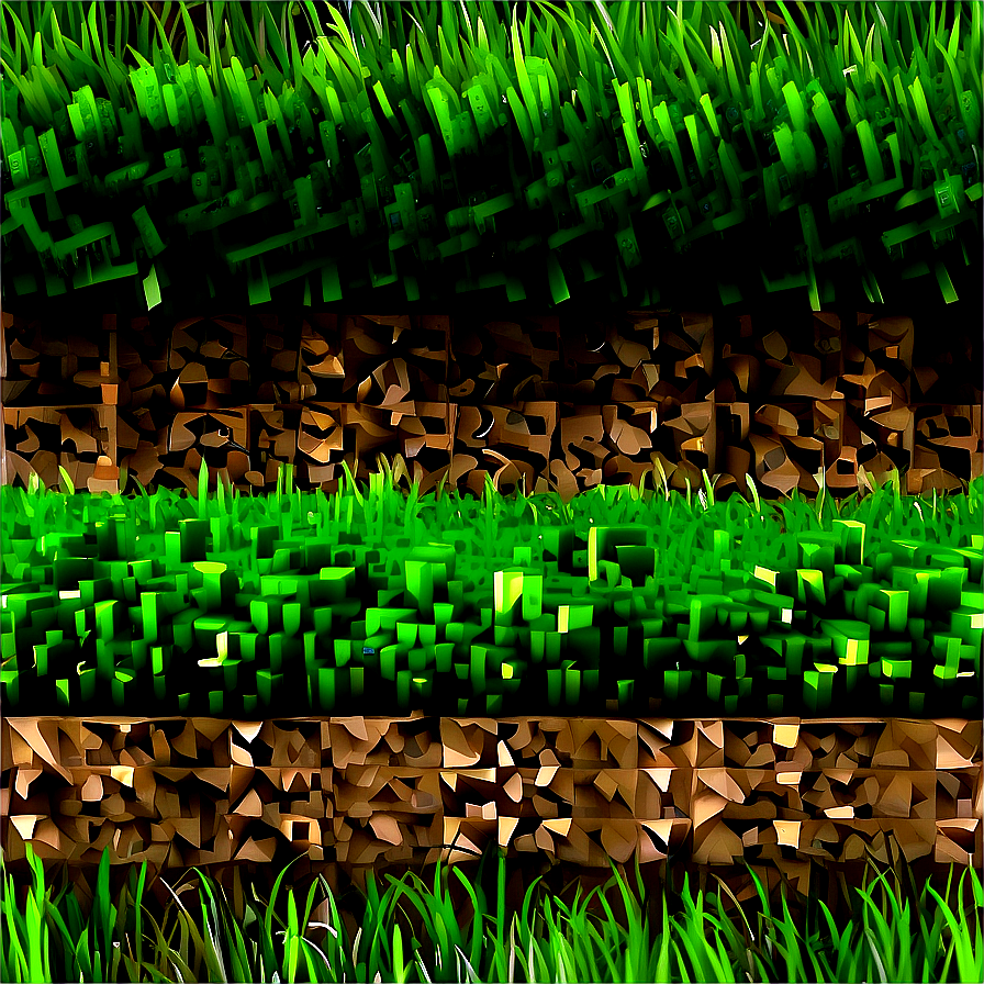 Realistic Minecraft Grass Block Png 05252024