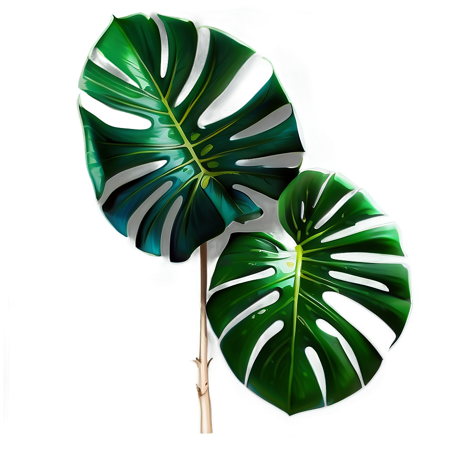 Realistic Monstera Illustration Png Ewg10