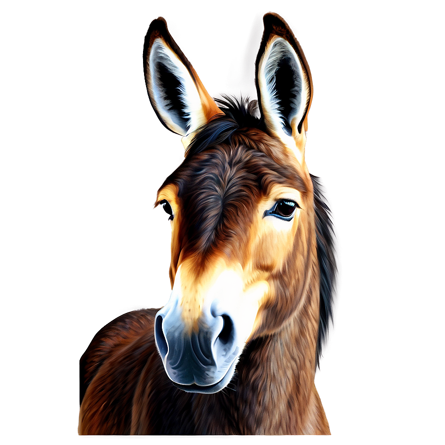 Realistic Mule Artwork Png Dil65