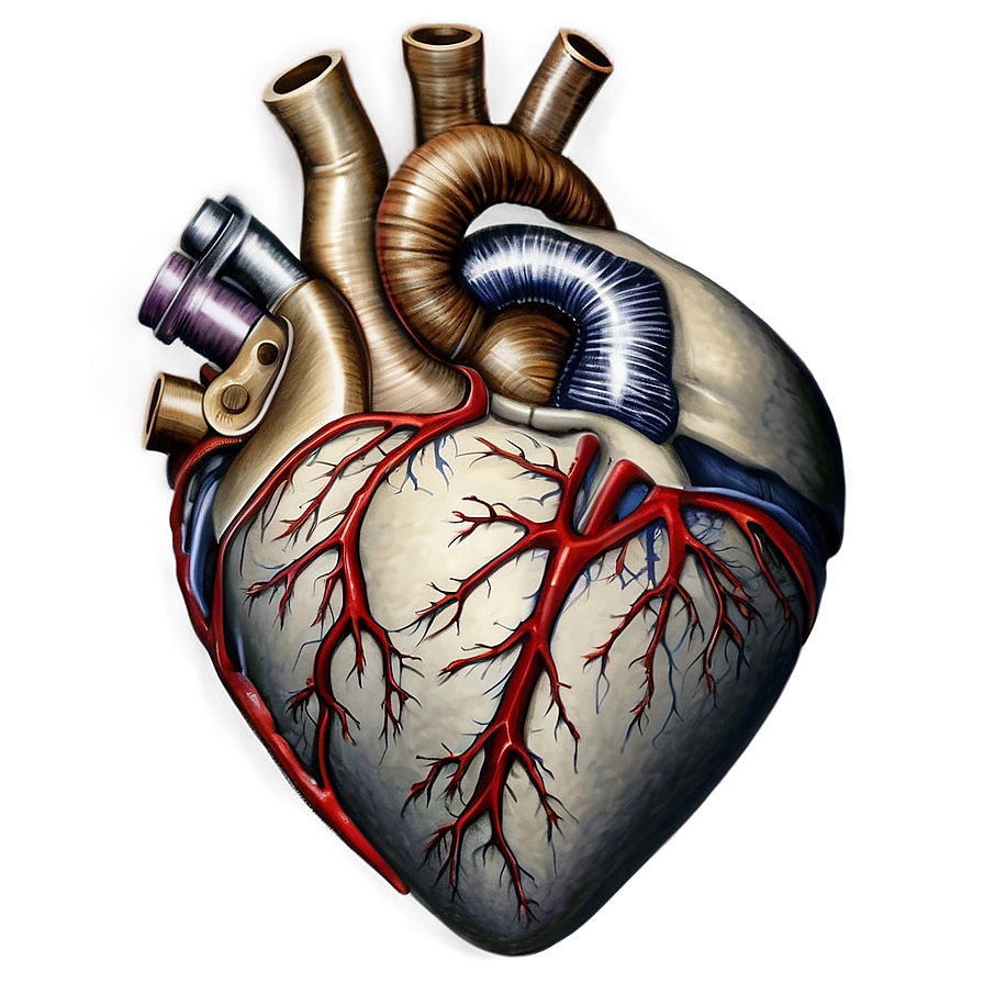 Realistic Open Heart Drawing Png 06212024