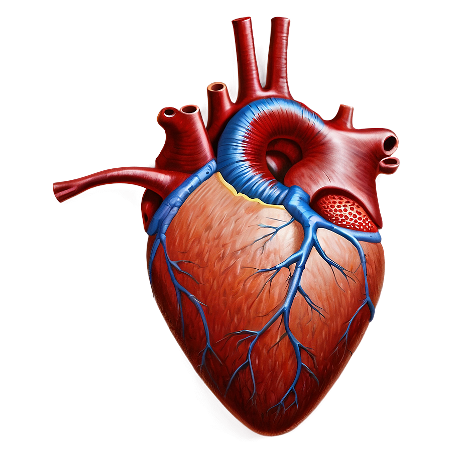 Realistic Open Heart Drawing Png 70