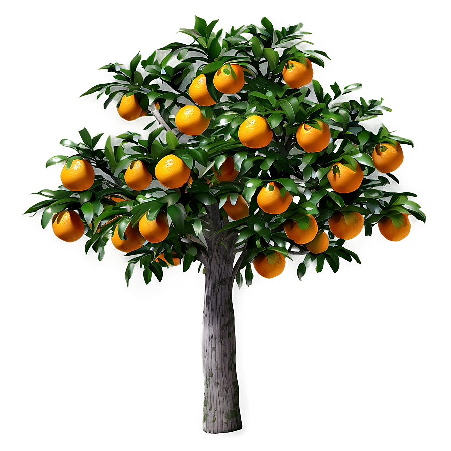 Realistic Orange Tree Png 06132024