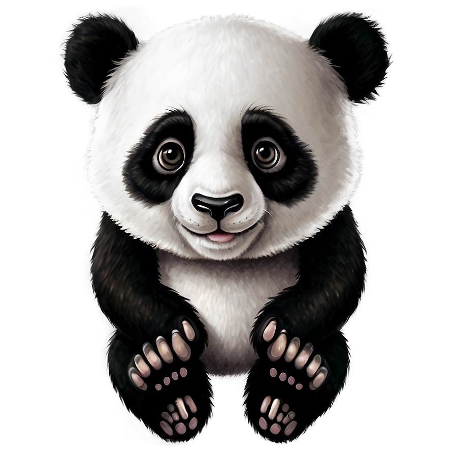 Realistic Panda Drawing Png Atw24