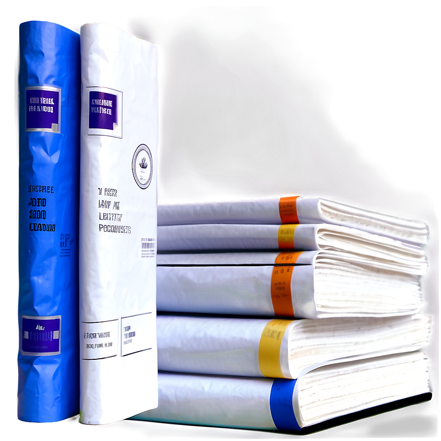 Realistic Paper Stack Png 06132024