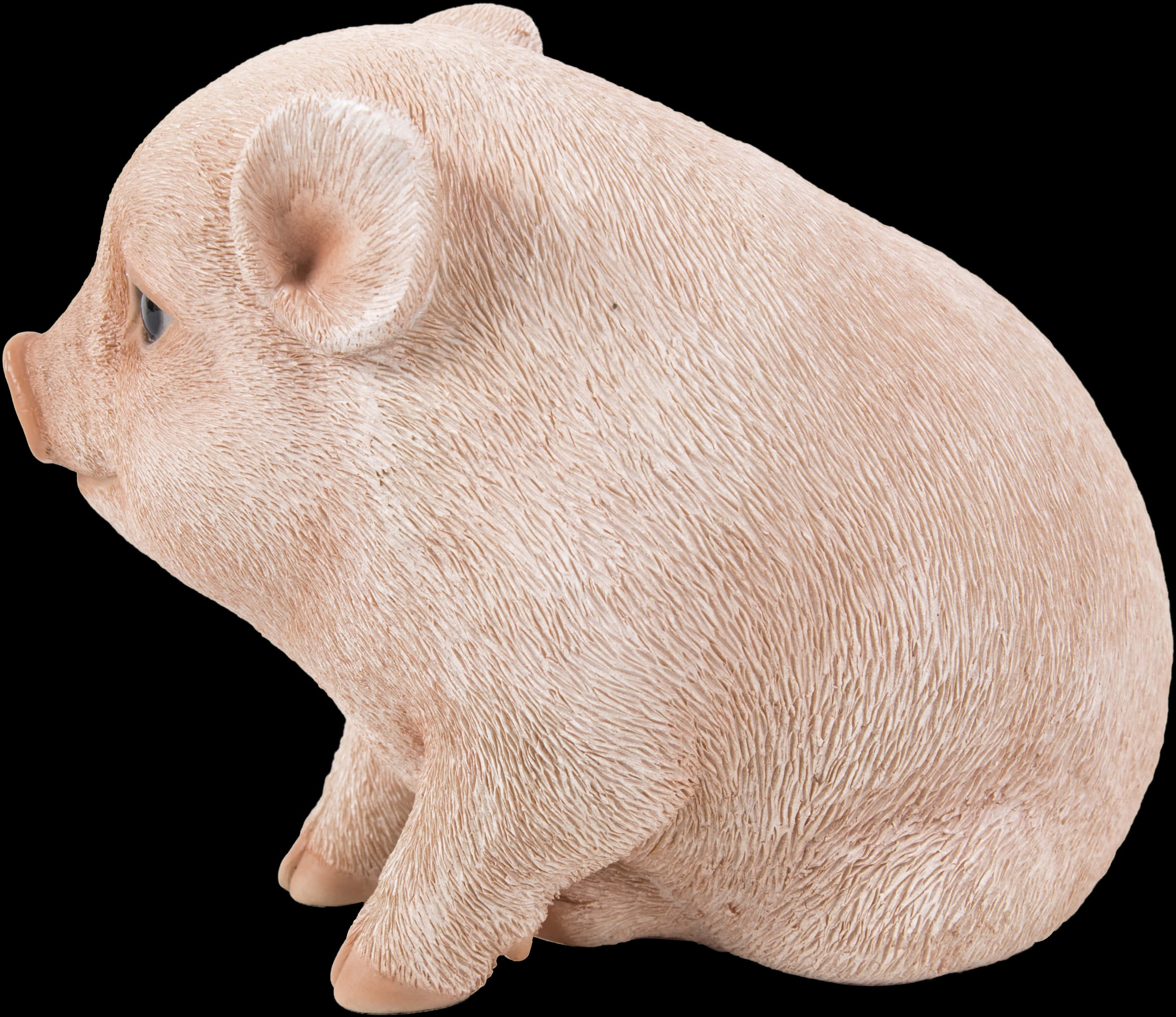 Realistic Piglet Figurine Isolated