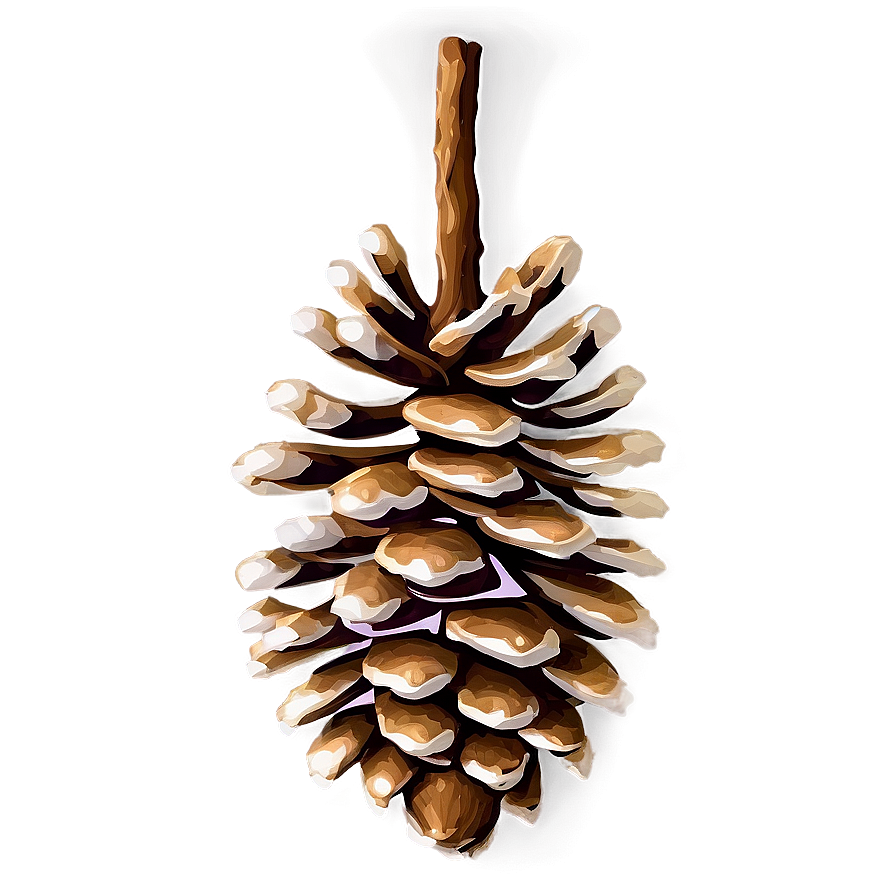 Realistic Pinecone Illustration Png 06132024