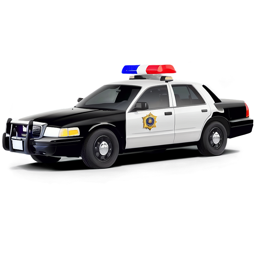 Realistic Police Car Png 06132024