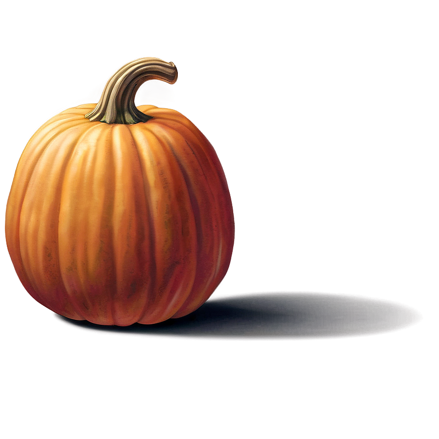 Realistic Pumpkin Outline Representation Png 86