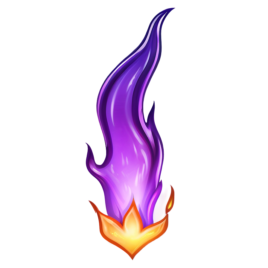 Realistic Purple Flame Png 4