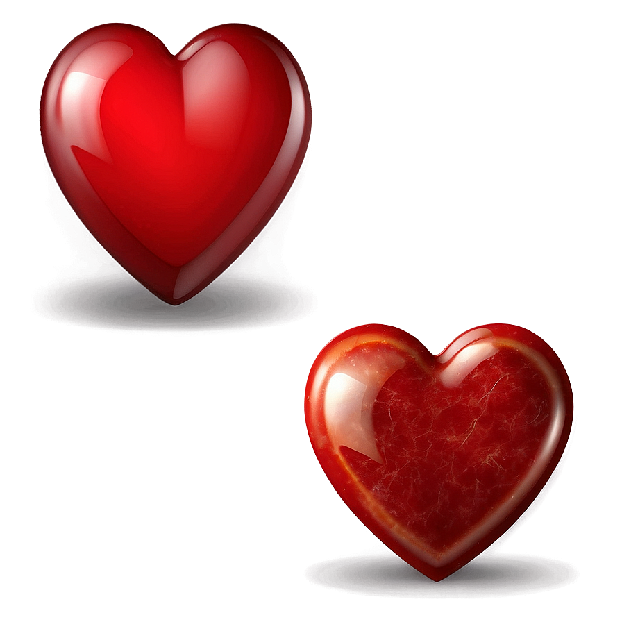 Realistic Red Heart Emoji Png 65