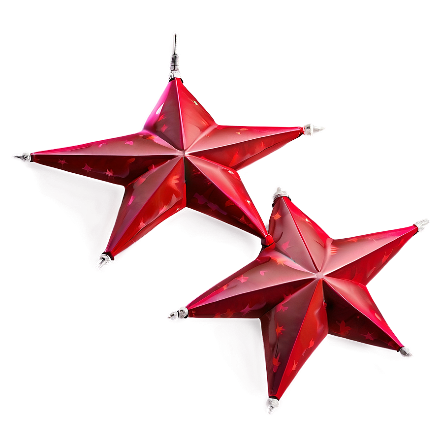 Realistic Red Star Png 05232024