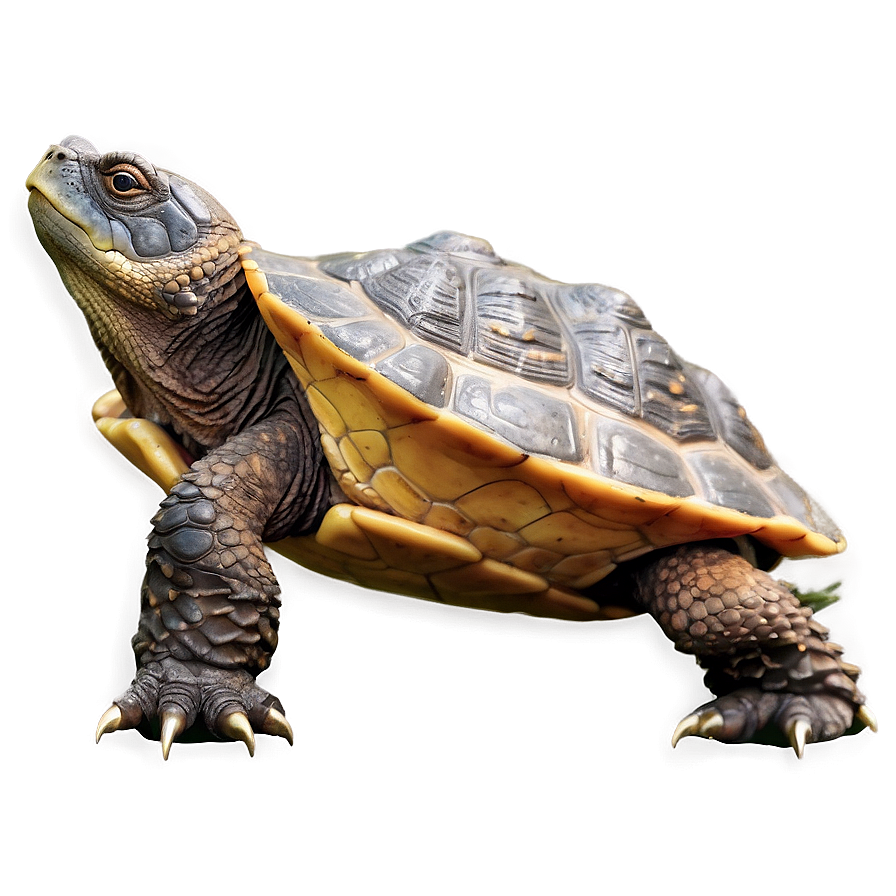 Realistic Snapping Turtle Illustration Png 06252024