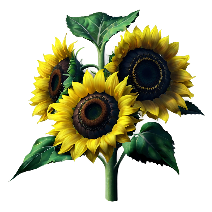 Realistic Sunflower Png Qek13