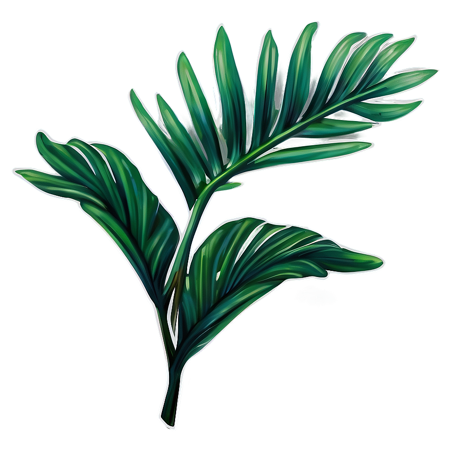 Realistic Tropical Leaf Graphic Png 99