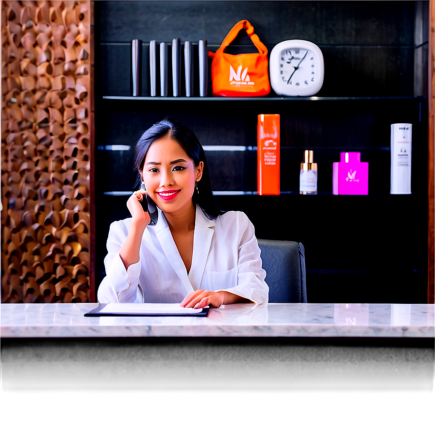 Receptionist At Salon Png Ujw