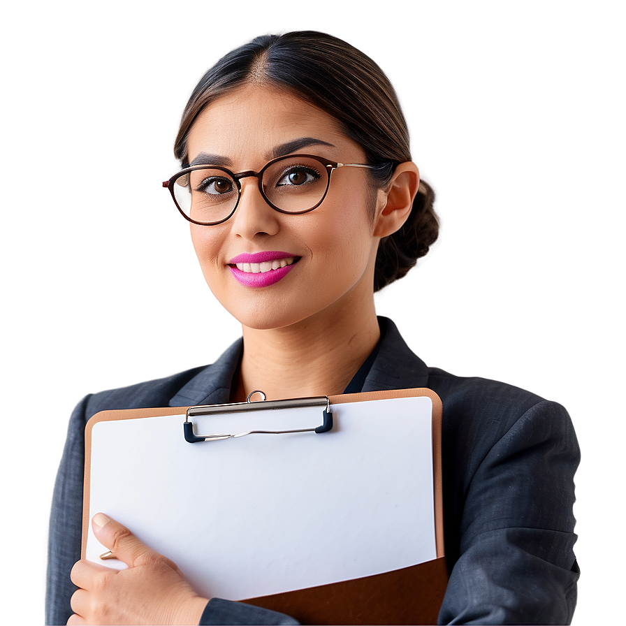 Receptionist With Clipboard Png Gto