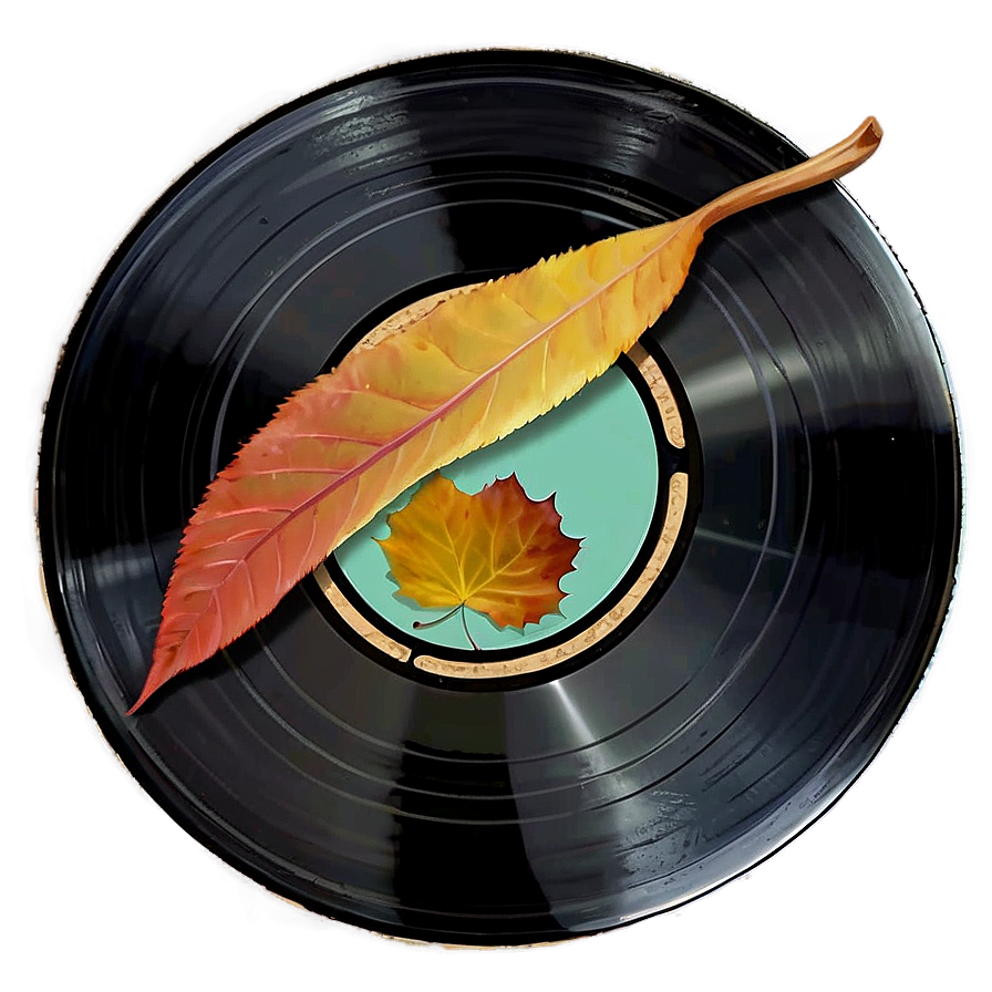 Record With Autumn Leaves Png Vyb94