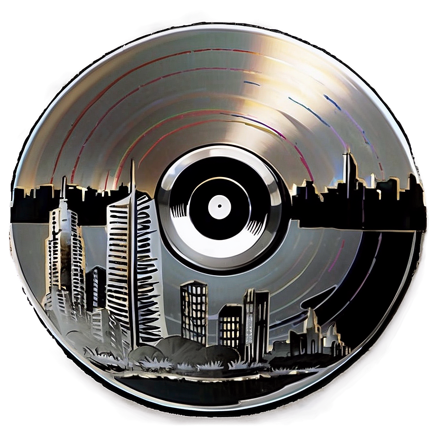 Record With Cityscape Png 05242024