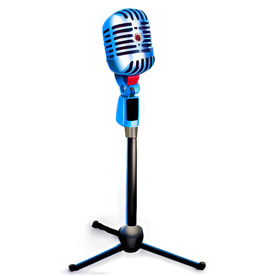 Recording Microphone On Stand Png Fle