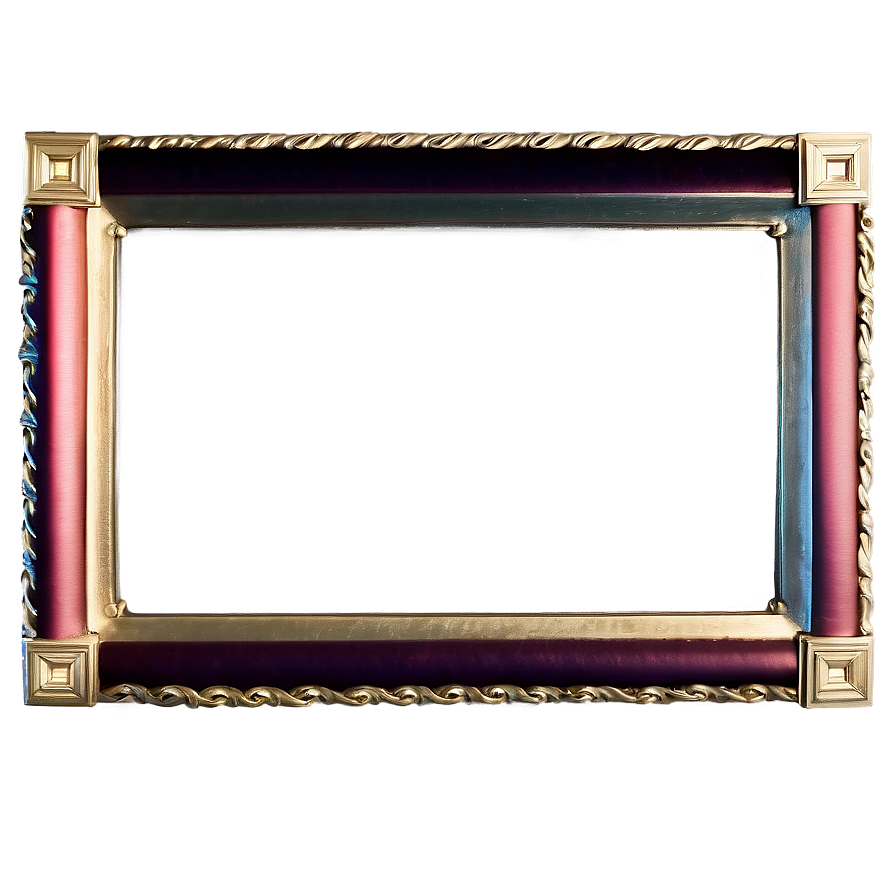 Rectangular Certificate Frame Png 06262024