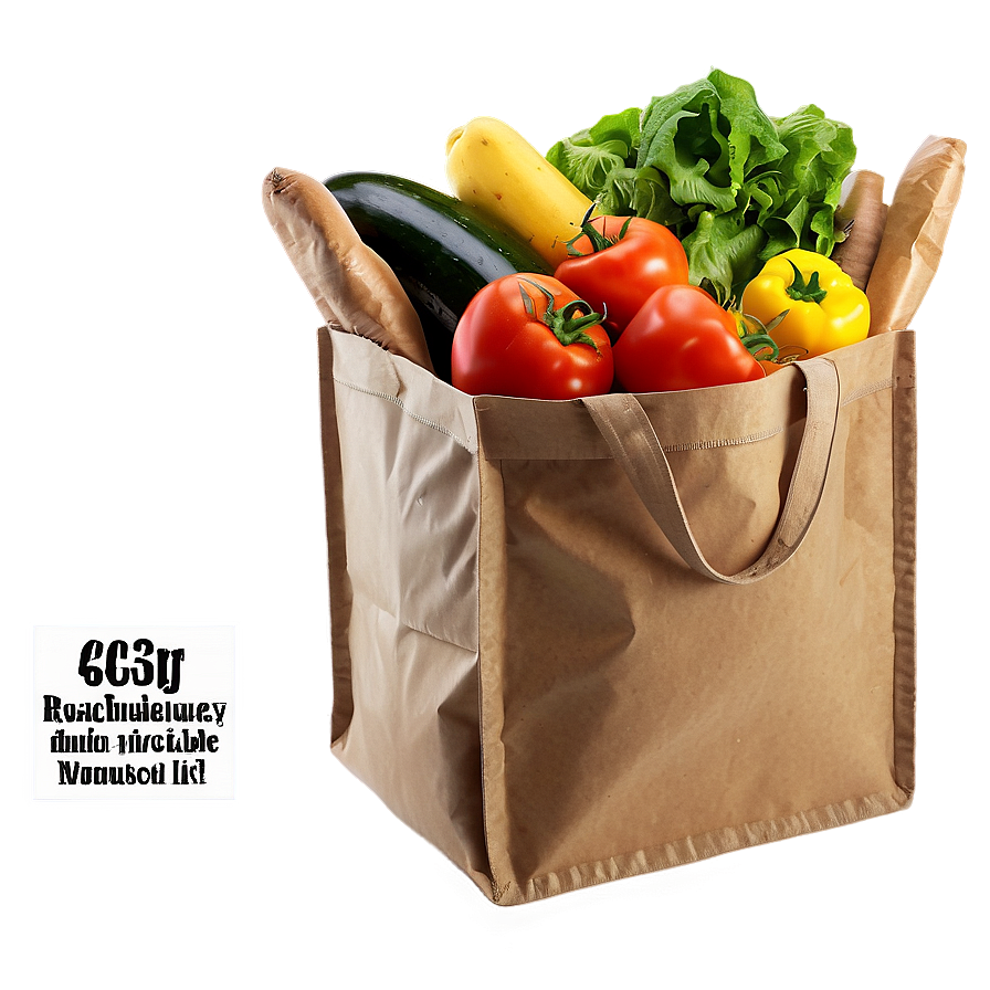 Recyclable Grocery Bag Png 06132024