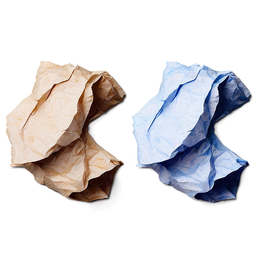 Recycled Crumpled Paper Png 05242024