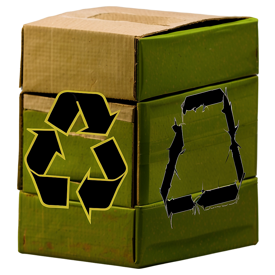 Recycled Material Green Box Png Jle29