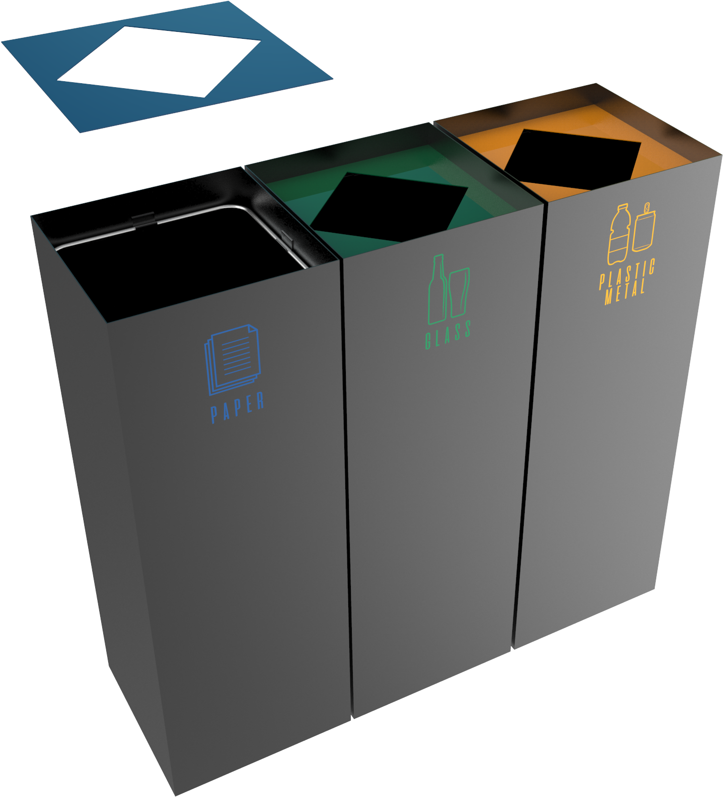 Recycling Bins Separation Concept