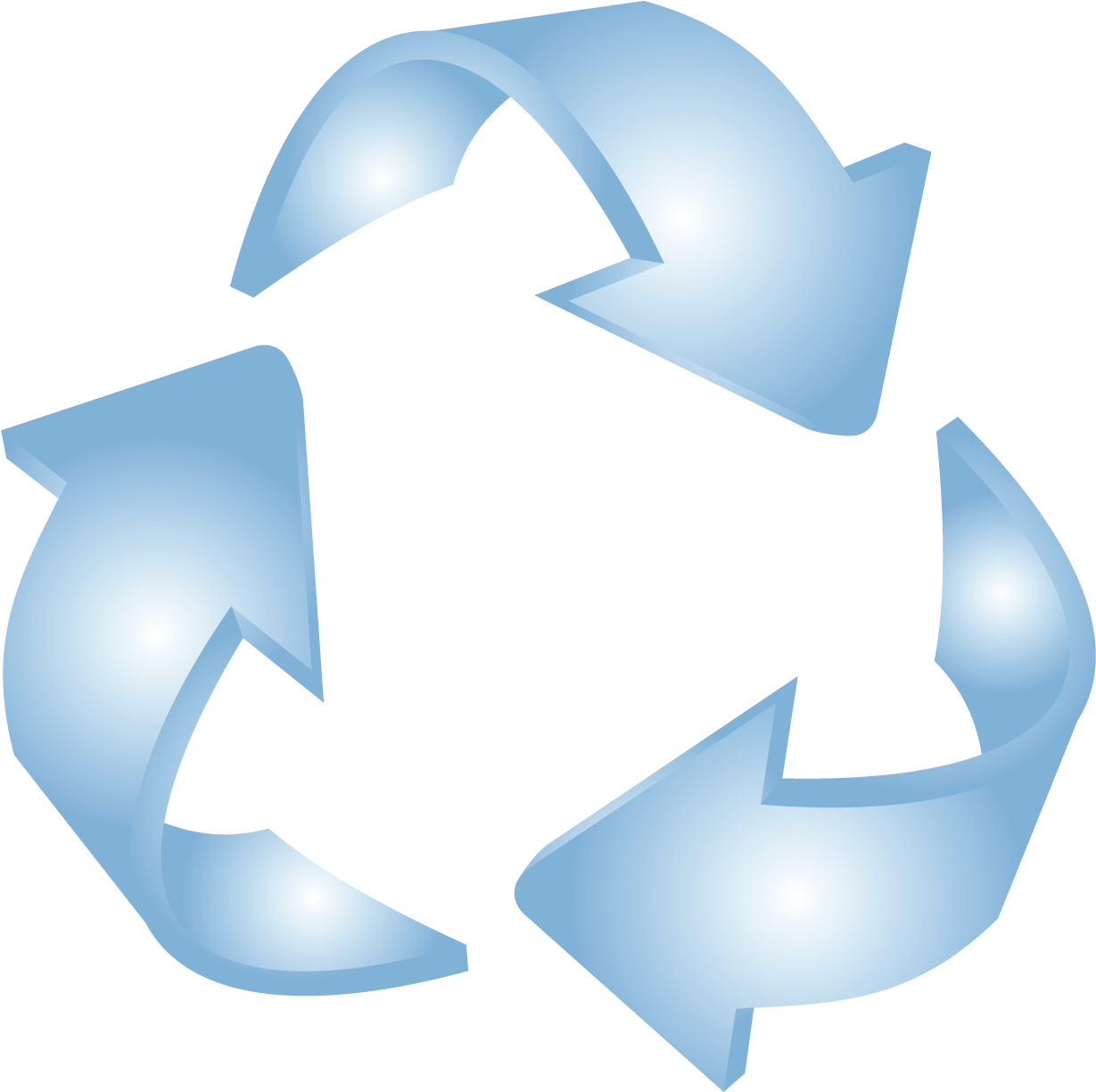 Recycling Symbol Blue